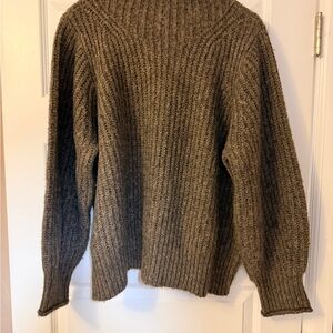 Madewell Mockneck Sweater in Brown